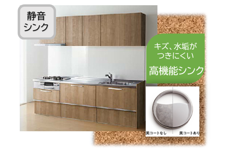 クリナップ台所　ラクエラ掲載写真